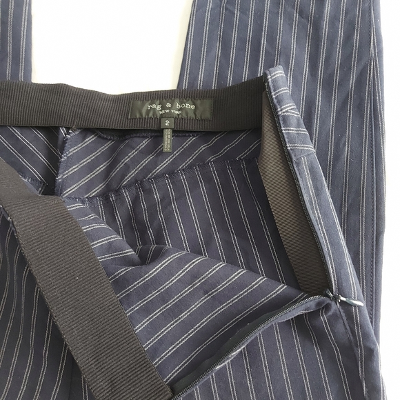 Rag & Bone Simone Pinstripe Pant - Picture 6 of 11